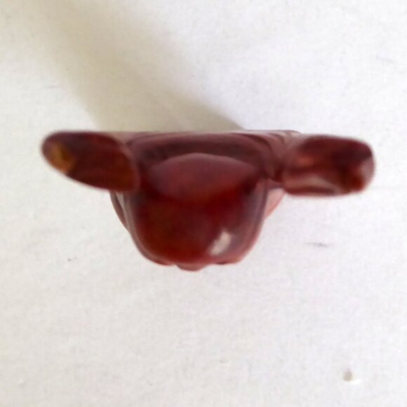 VINTAGE 4” HAND CARVED WOOD LAUGHING BUDDHA HOTEI BUDAI FIGURE (PRE-OWNED) - Picture 7 of 8